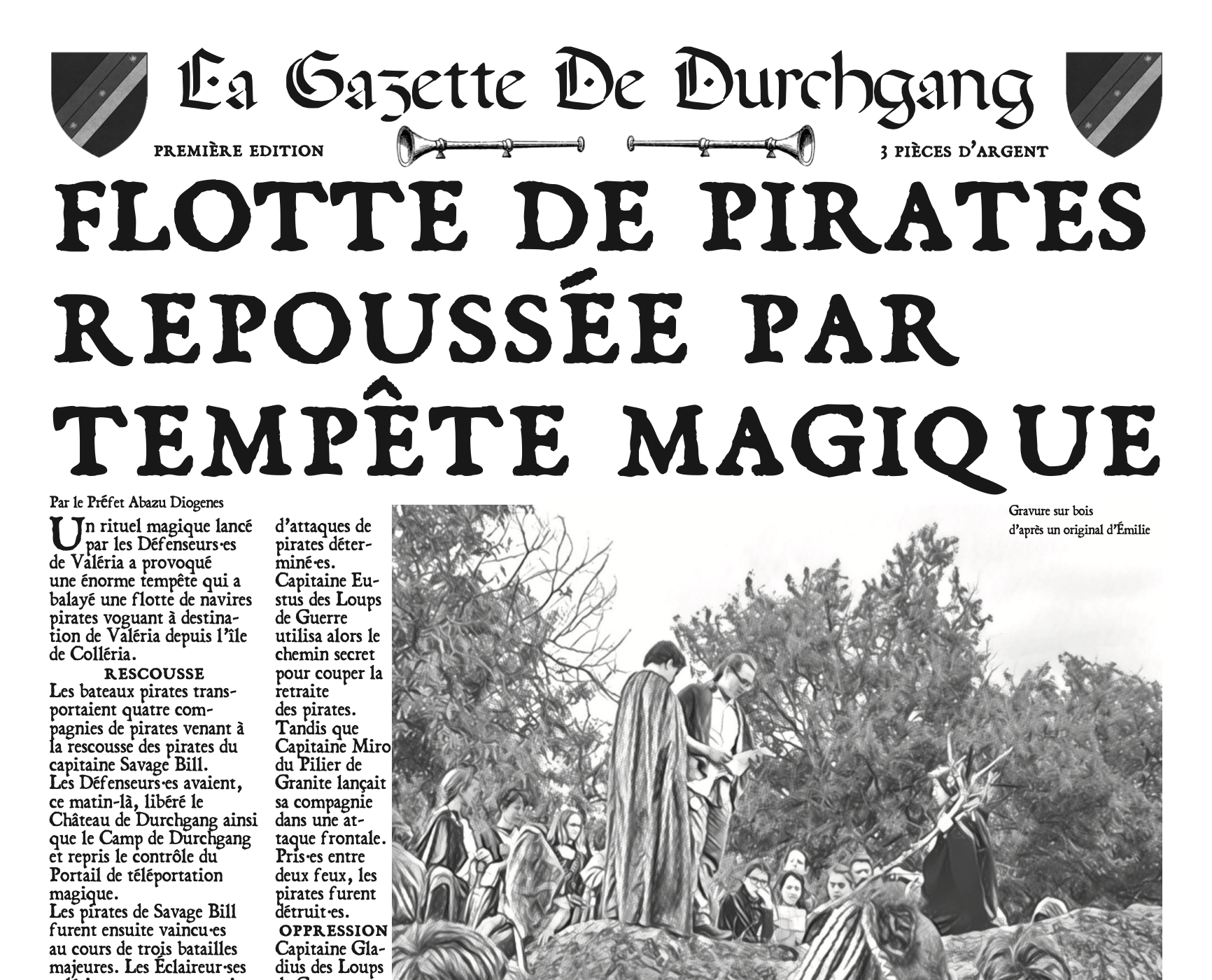 La Gazette de Durchgang - Première édition