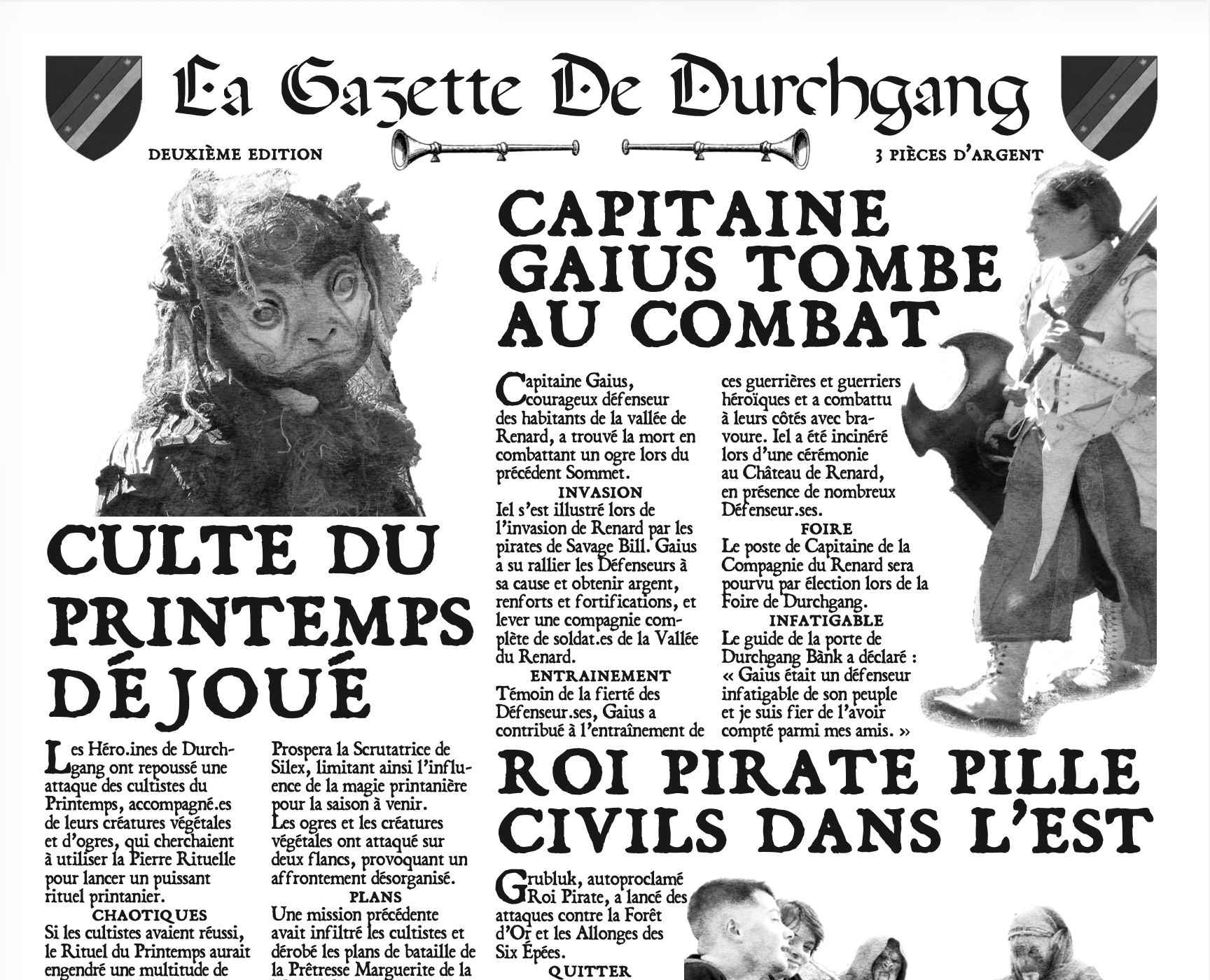 La Gazette de Durchgang - Deuxième édition